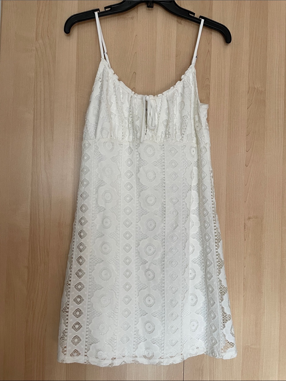 Aeropostale White Lace Spaghetti Strap Sundress